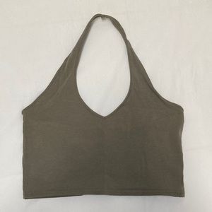 Express Cropped Halter Top